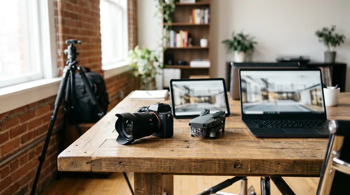 Logiciel de photographie immobilière : la stack 2026 du studio média