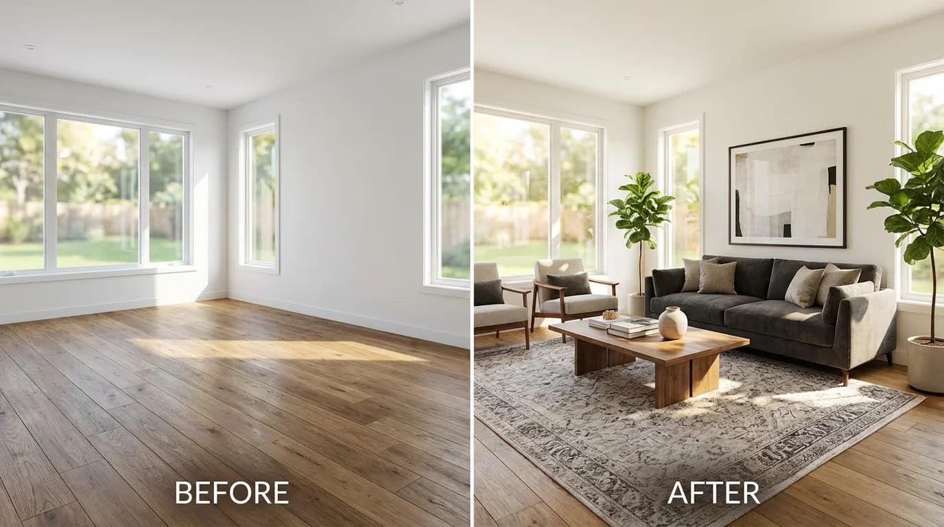 Virtual Staging Before and After: What Great Results Actually Look Like