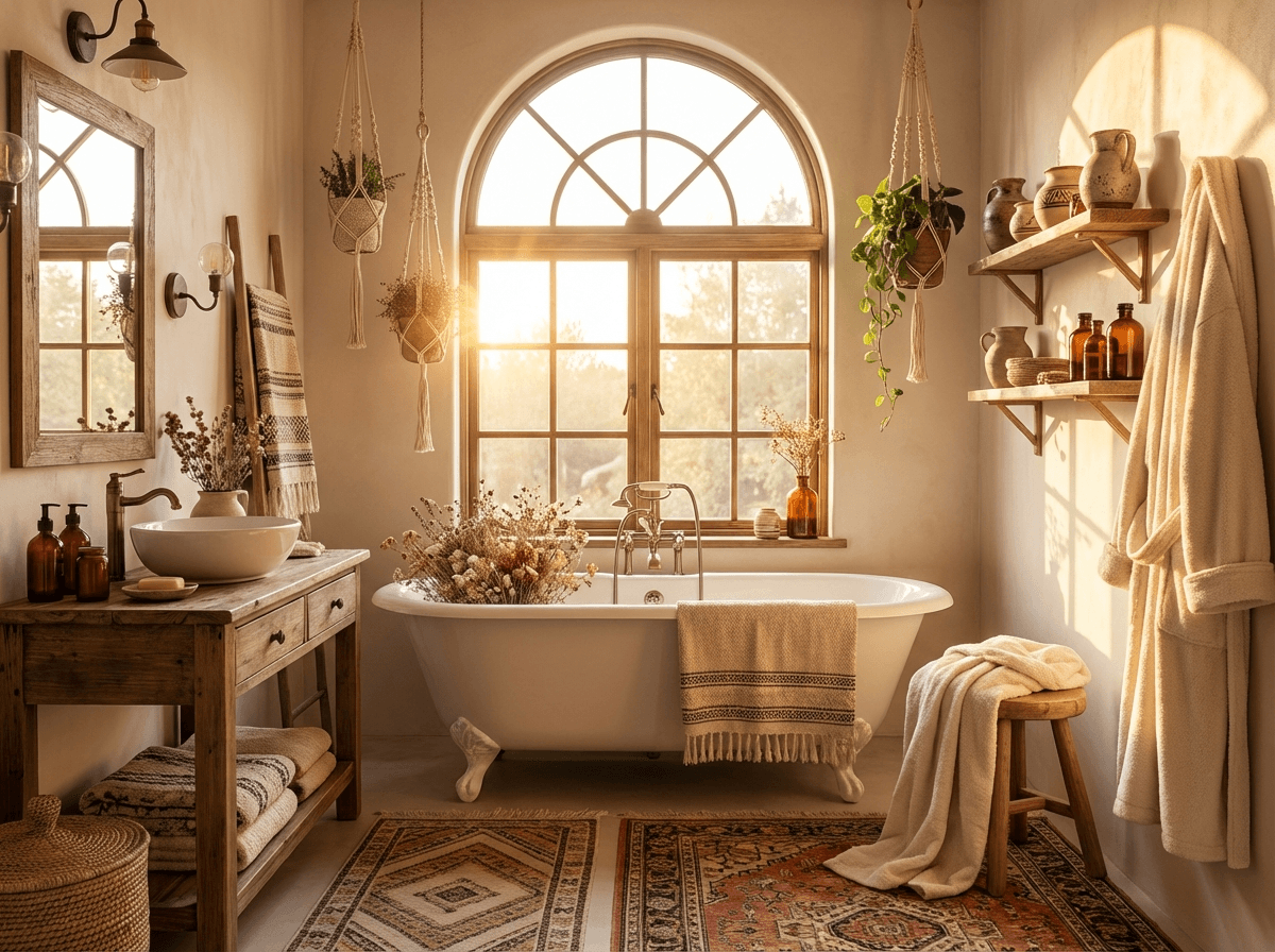 Boho Bathroom interior inspiration