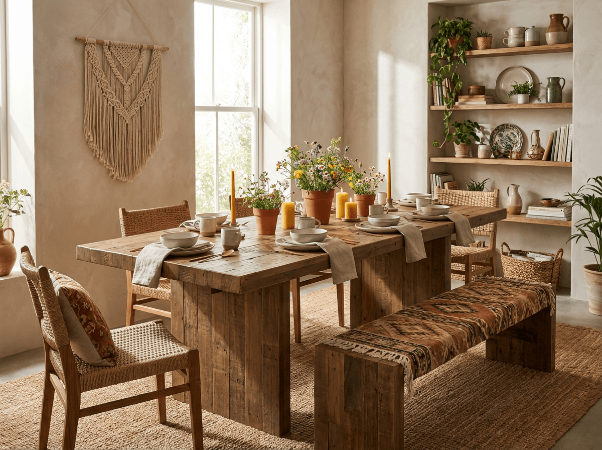 Boho Dining Room interior inspiration