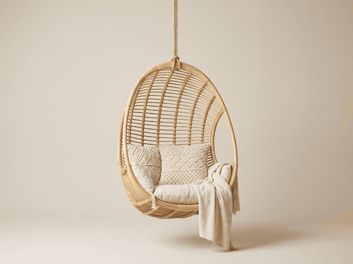 Rattan egg chair or hanging swing