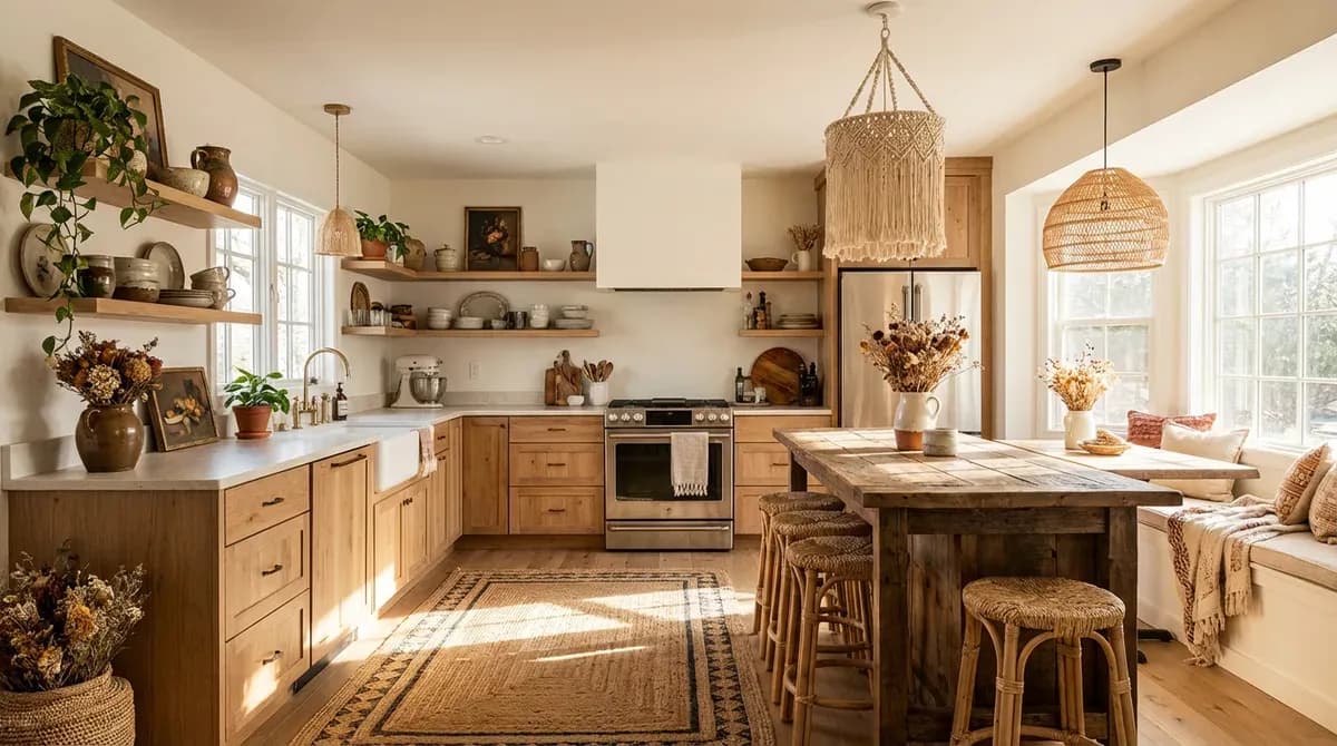Boho Kitchen design visualization