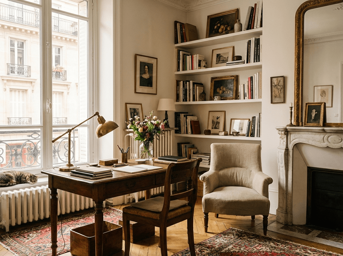 French Home Office interior inspiration