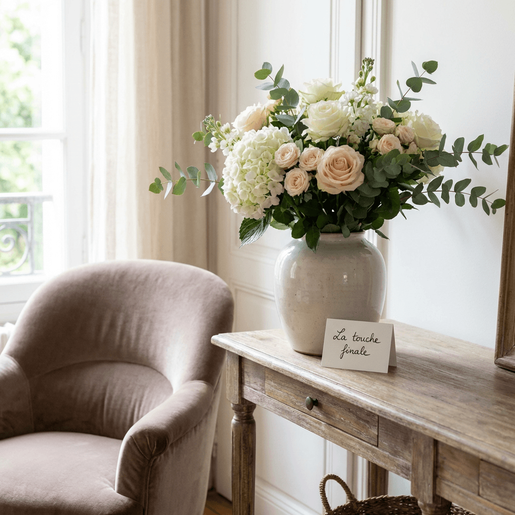 Display fresh flowers as a non-negotiable finishing touch