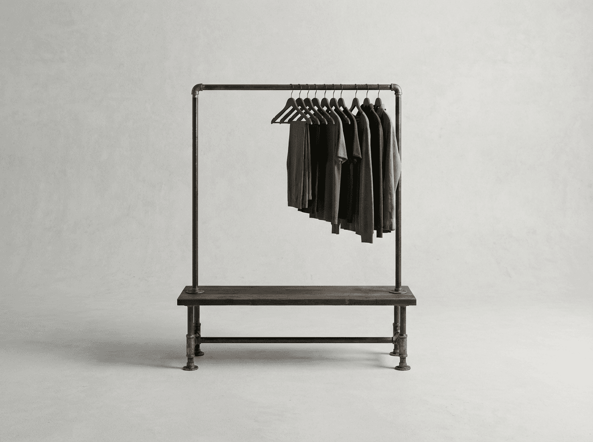 Industrial garment rack