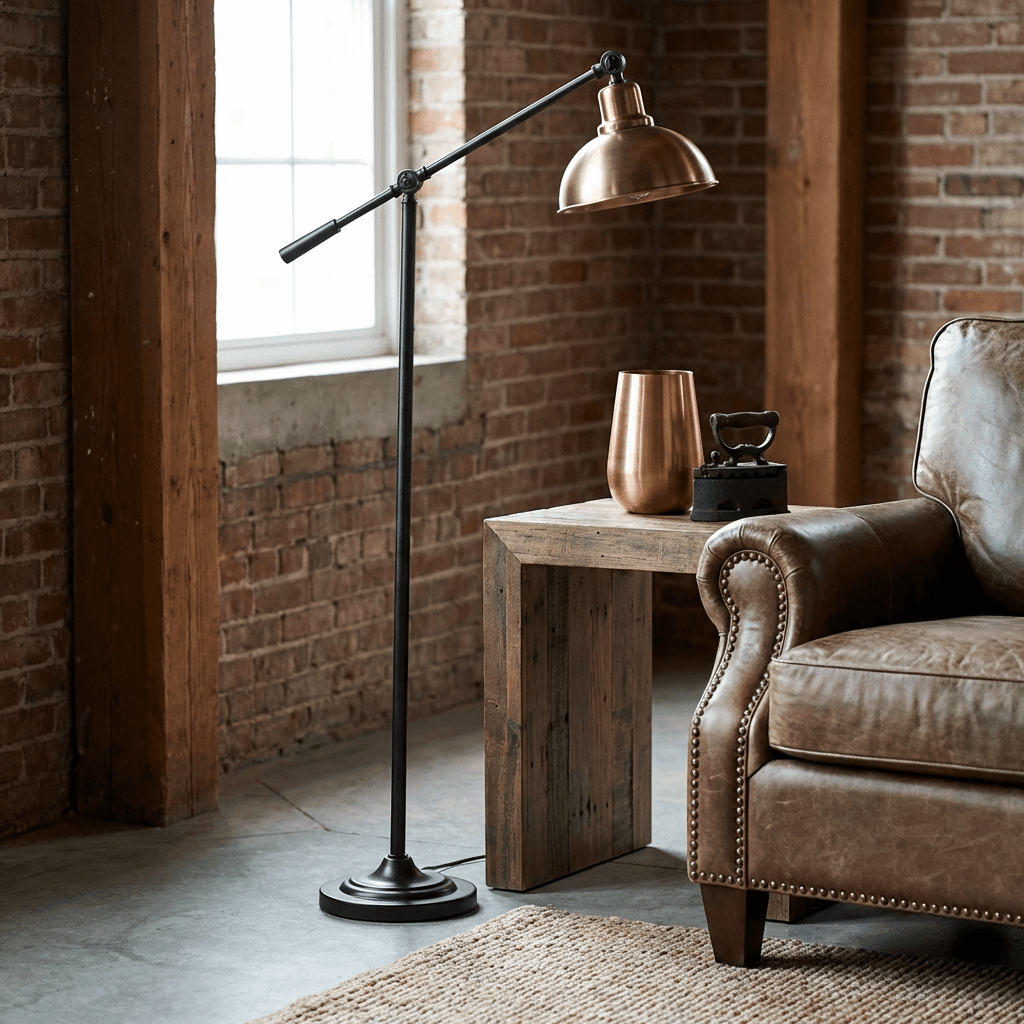 Mix metals intentionally across fixtures and furniture