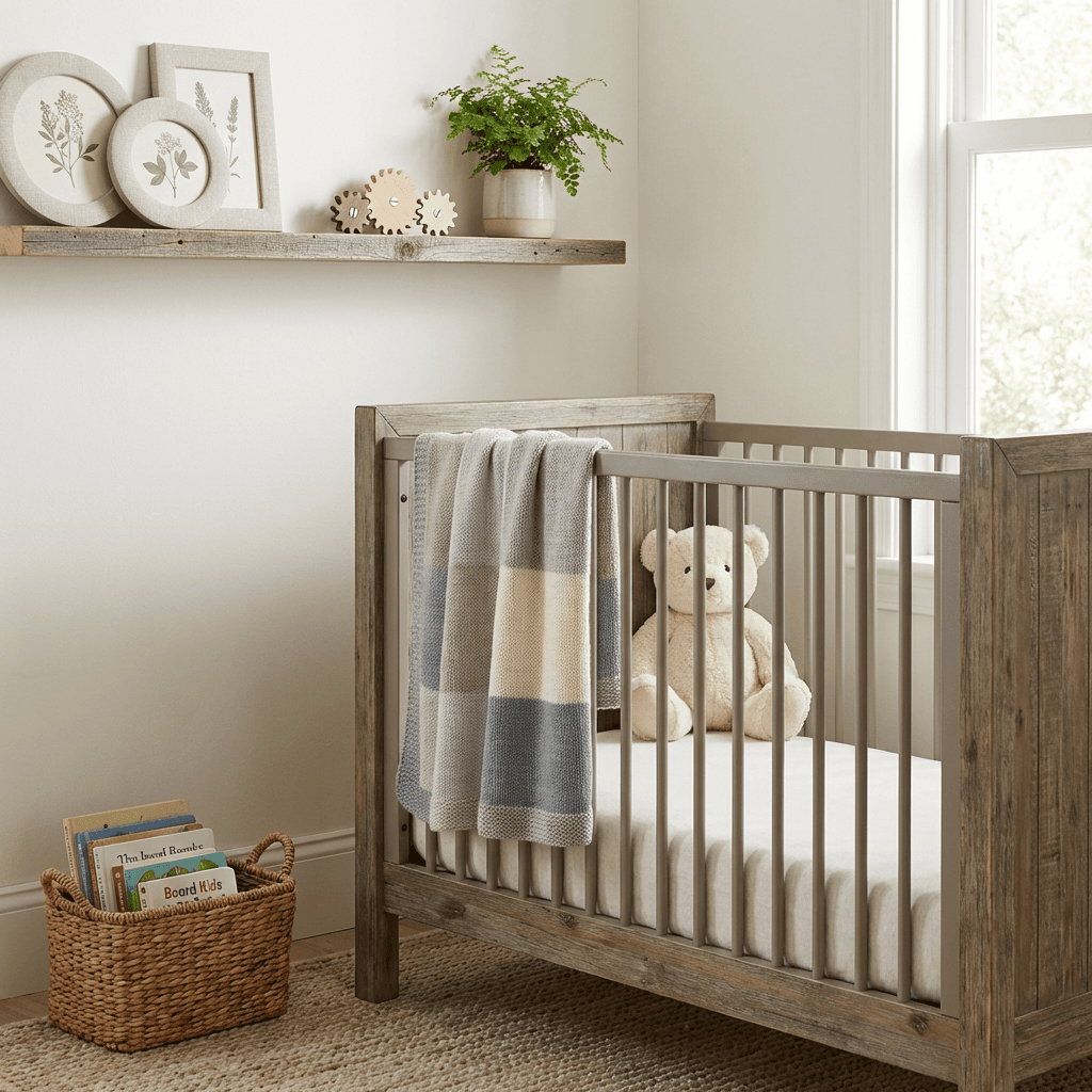 Soften the industrial palette for a child-friendly space