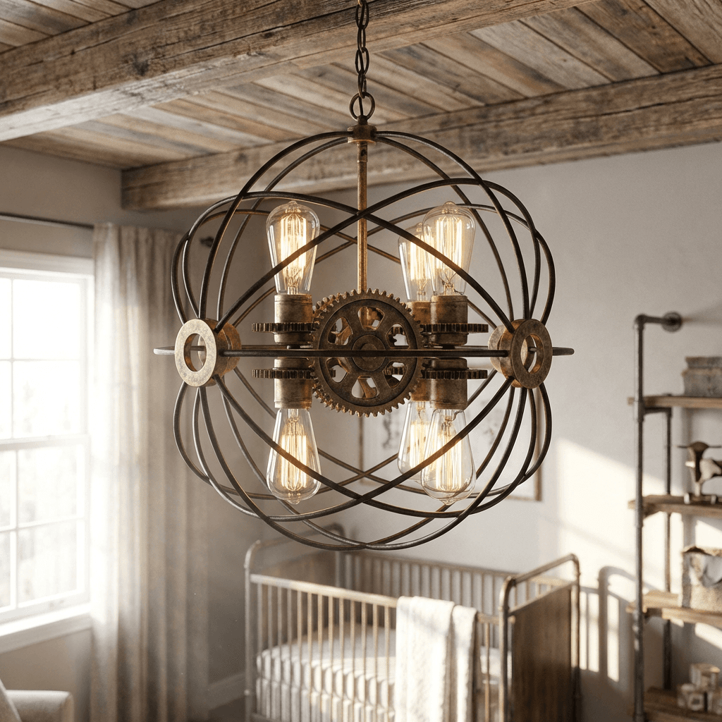 Choose a statement light fixture as the room's focal point