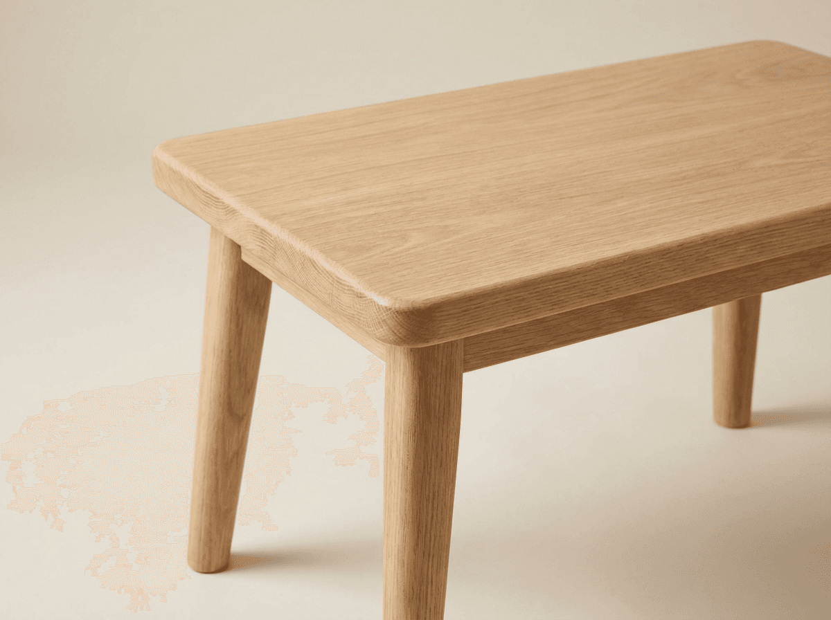 Wooden bath stool
