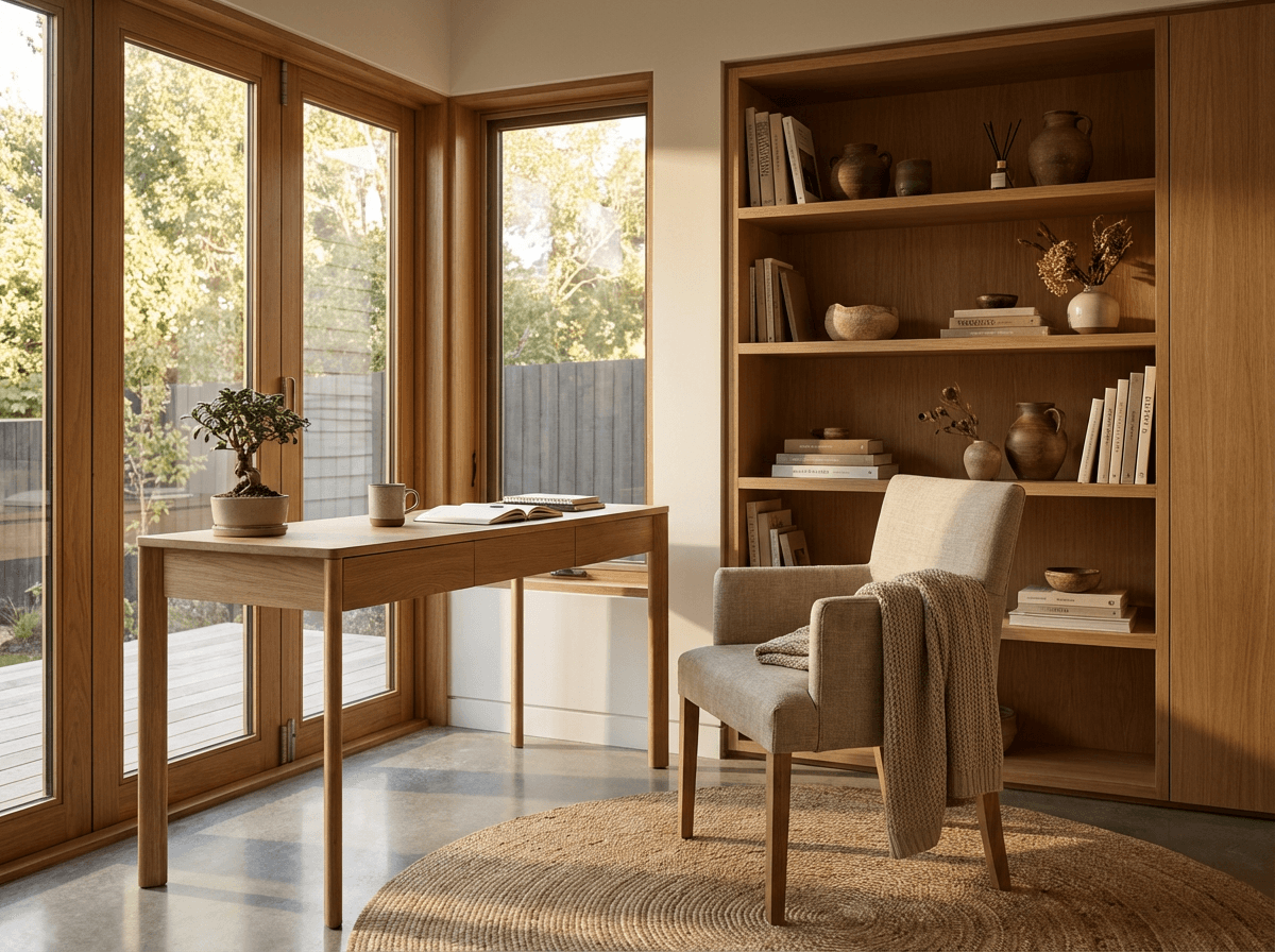 Japandi Home Office interior inspiration