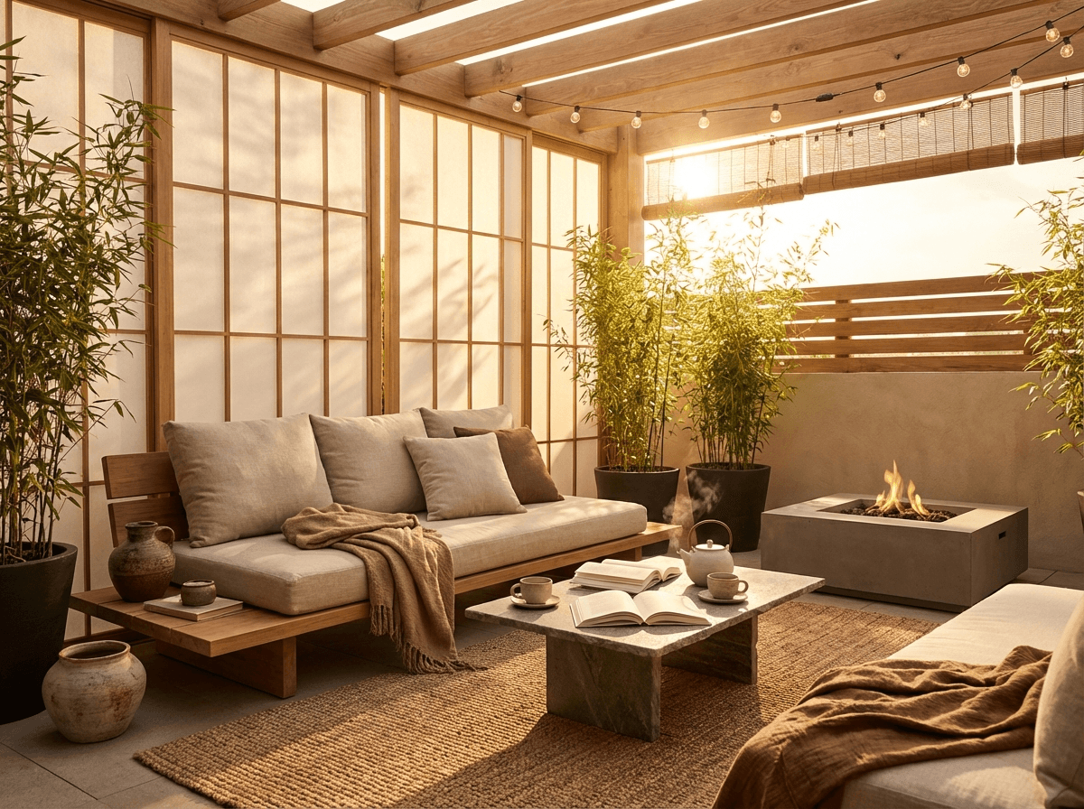 Japandi Patio interior inspiration