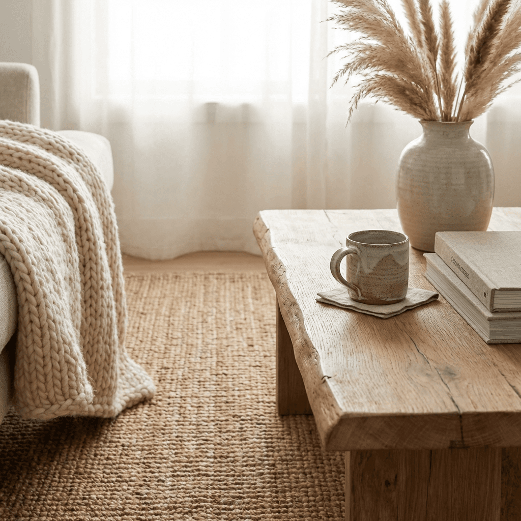 Prioritize natural, tactile materials