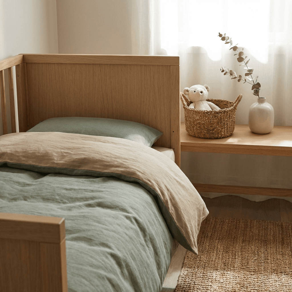 Keep the color palette soft and nature-inspired