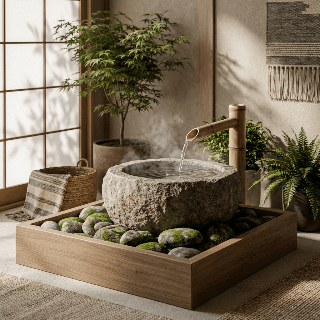 Add a water feature for ambient sound