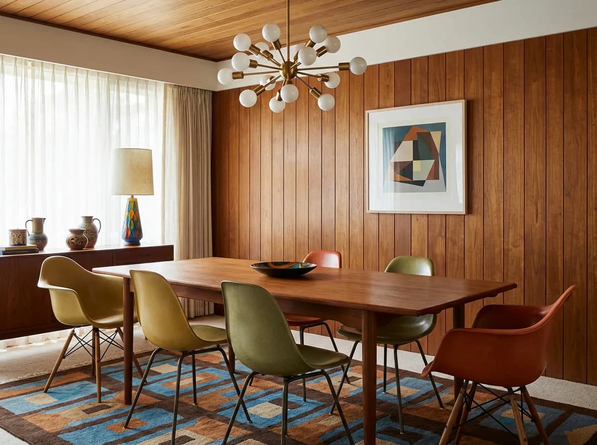 Mid-century modern dining room