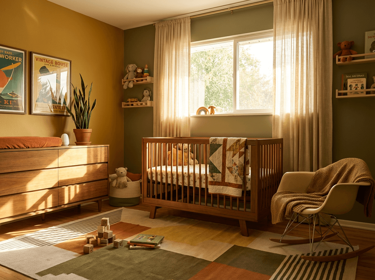 Mid-Century Modern Nursery interior inspiration