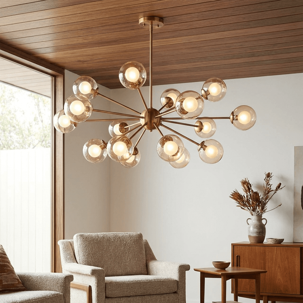 Install a statement light fixture
