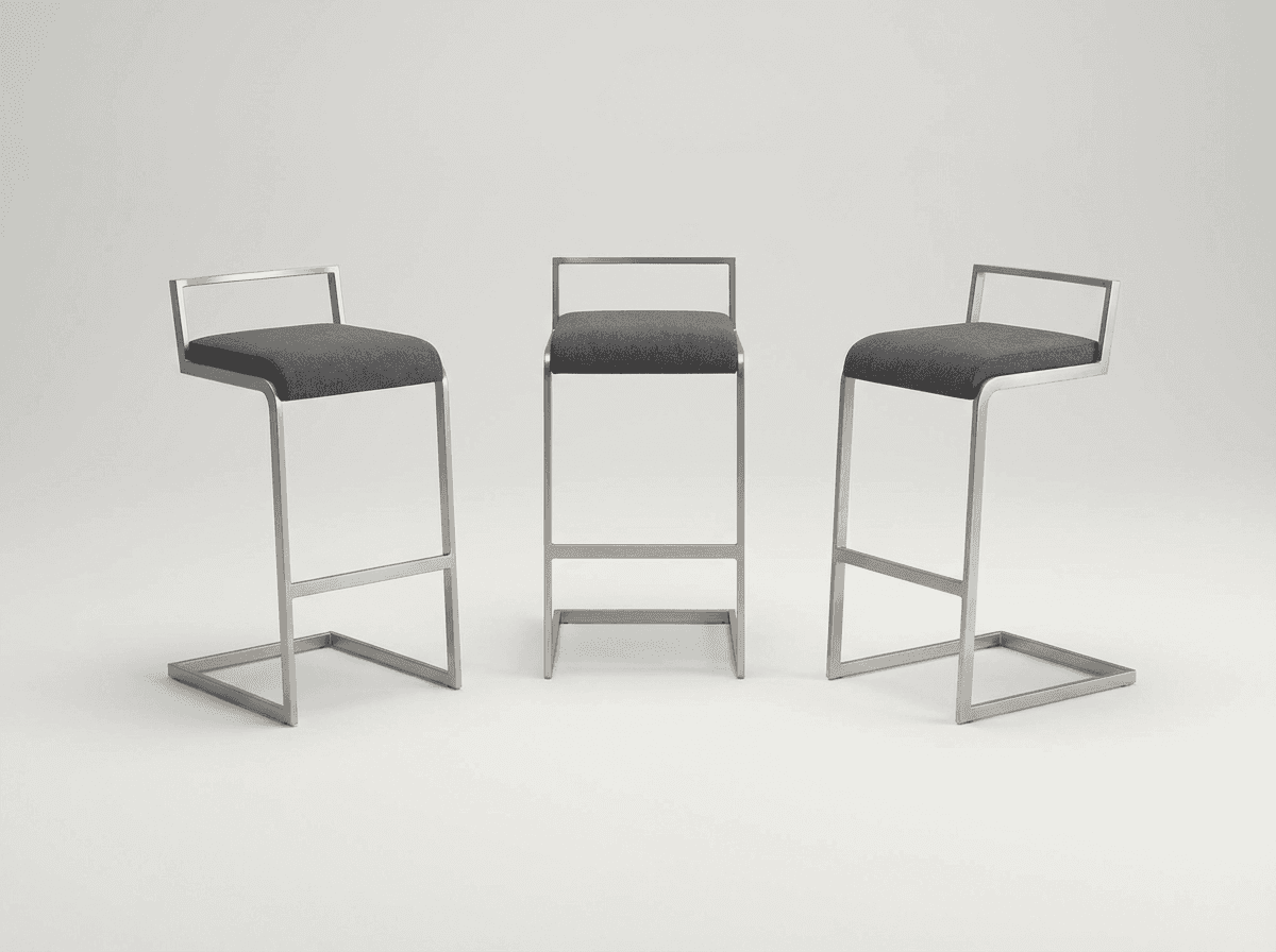 Cantilever counter stools