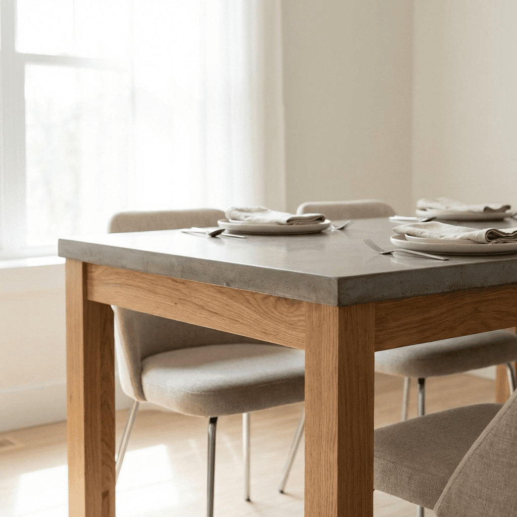 Eliminate the centerpiece and let the table speak