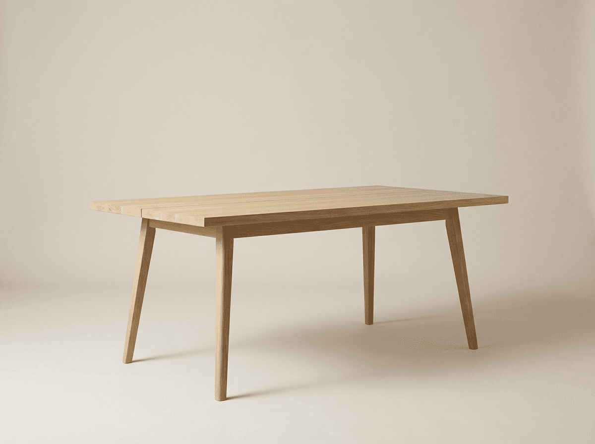 Solid oak dining table