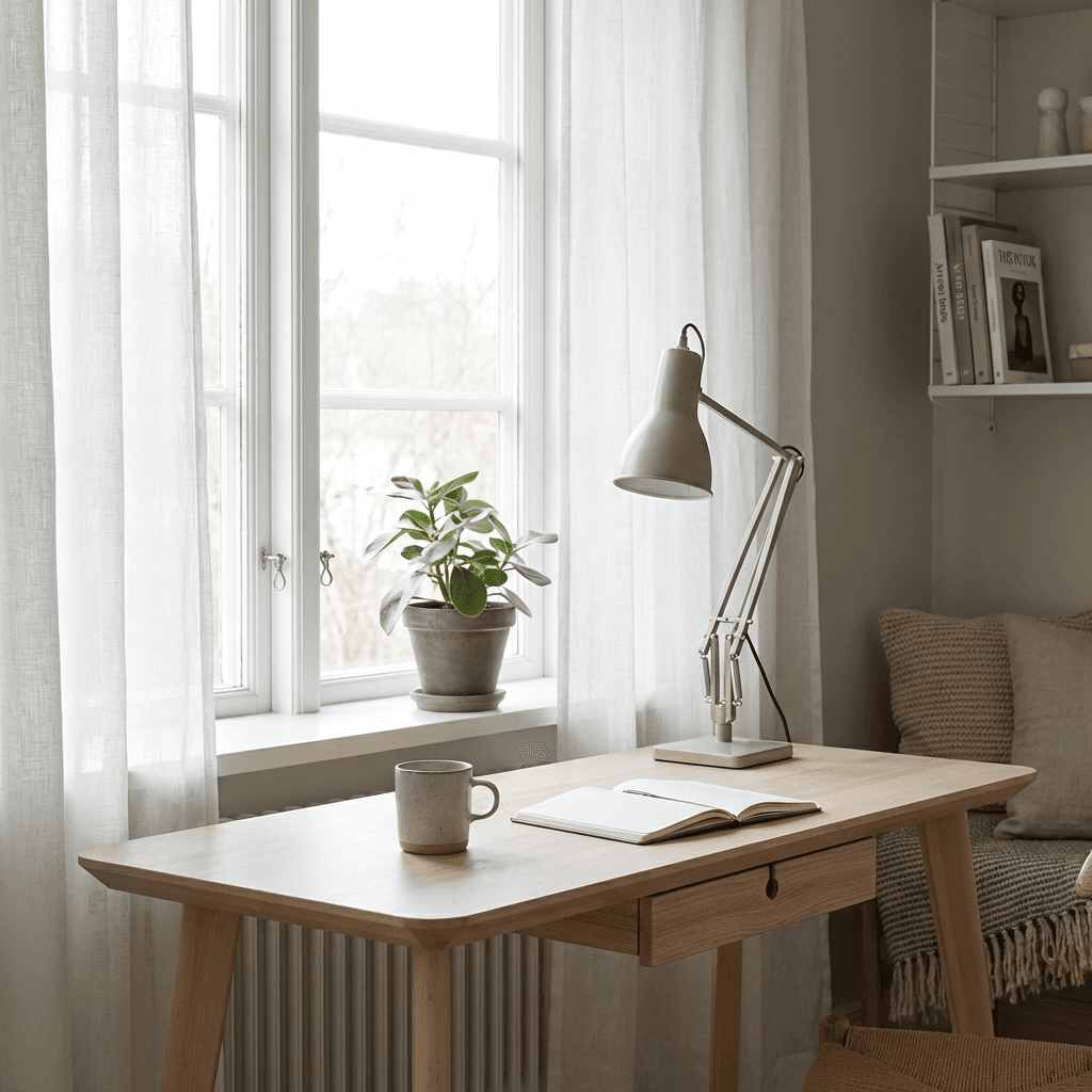 Let natural light dictate desk placement