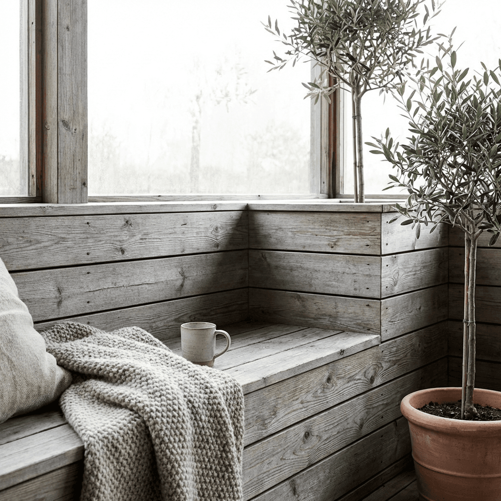 Use untreated wood that weathers to silver-gray