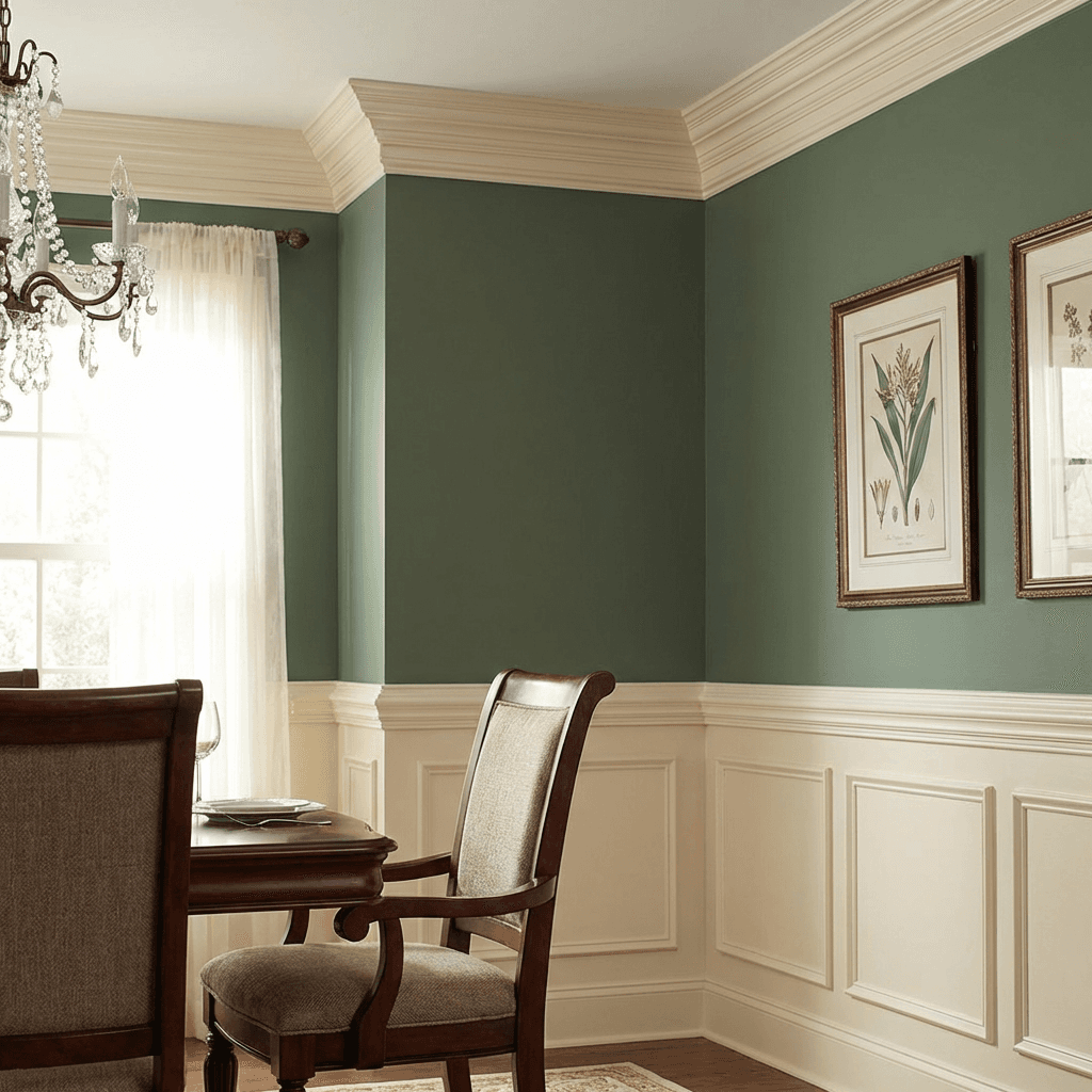 Add crown molding and wainscoting for architectural gravitas